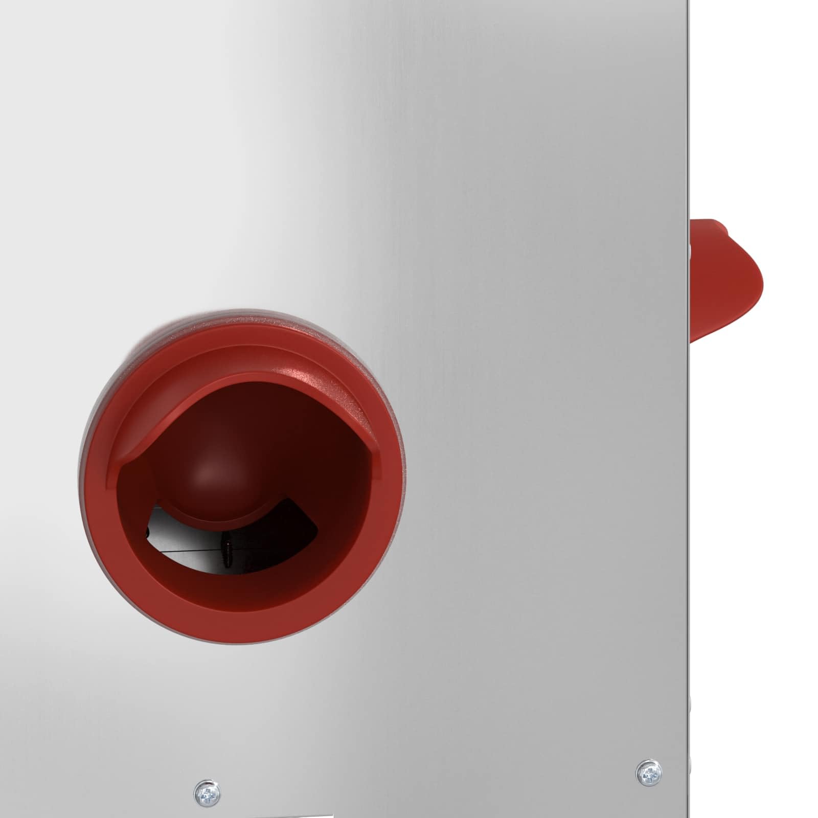 Comedero para gallinas 2 piezas de plata 40,5 x 25 x 38 cm de acero, diseño moderno para jardín o interior, fácil acceso para alimentar a tus gallinas, espacio generoso para almacenar