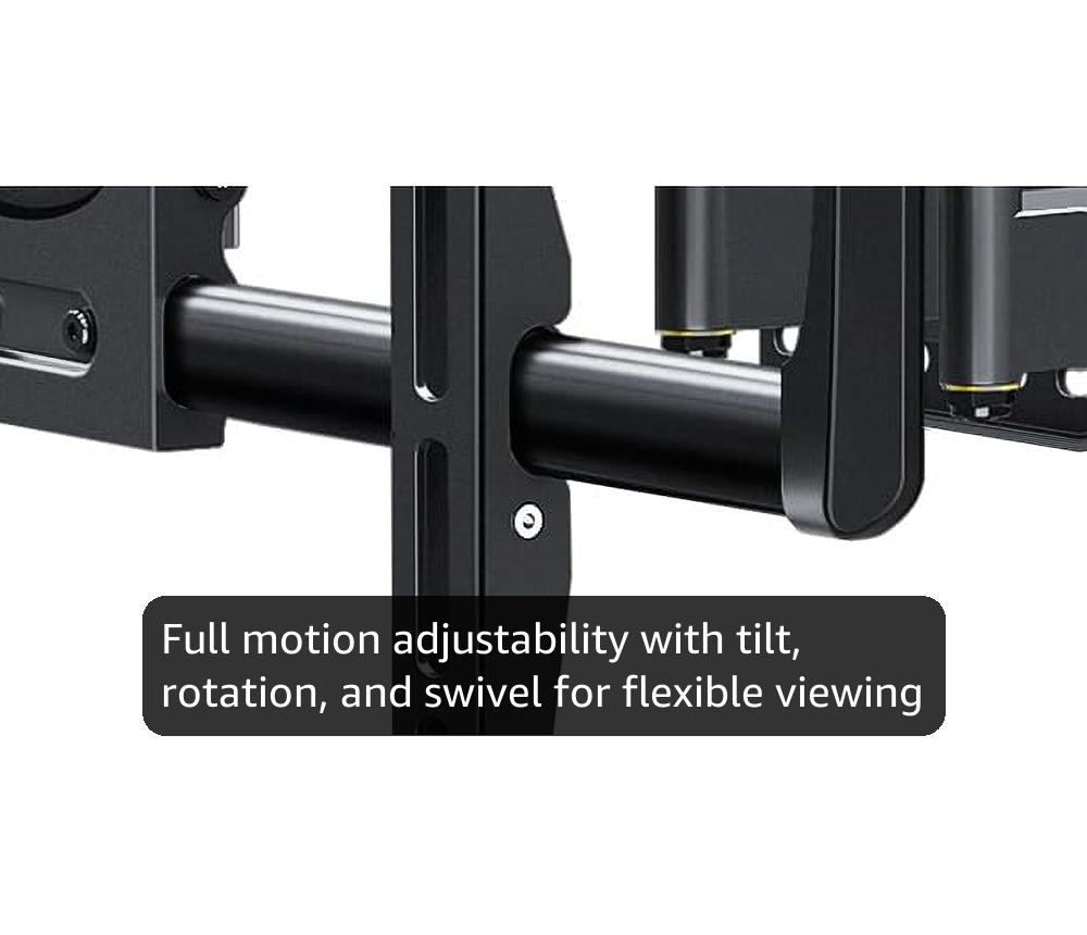 Mounting Dream Full Motion TV Wall Mount for Most 42-90 Inch TVs, Heavy Duty Wall Mount TV Bracket with 6 Strong Articulating Arms, Max VESA 600x400mm, Up to 132LBS, Fits 16/18/24'' Wood Studs, MD2298