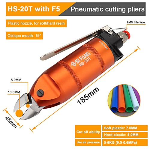 Pneumatic Metal Shears Wire Cutter - Bainuo Hs-20 Air Scissors Copper Wire Shear Cutting Power Tools S5 Cutter Head For Plastic,Stainless Steel And Other Wires Cutter Tools #TOP1