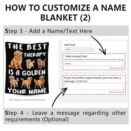 Custom Golden Retriever Blanket for Women, Men - 60x80 Inches Twin Size - Soft Fluffy Cozy Blankets Gift - Black Funny Blanket for Bed, Sofa, Winter