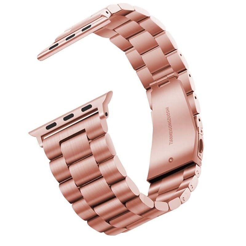 Bracelet montre iOS or rose DrPhone RSV7 anti-irritation en acier inoxydable 38/40/41mm