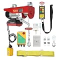 NOLANTISI Wireless 2in1 Electric Hoist with 1800 LBS Capacity - Remote Control & Single/Double Slings - Steel Electric Winch - 110V Electric Lift for Factories, Warehouses, Construction Sites