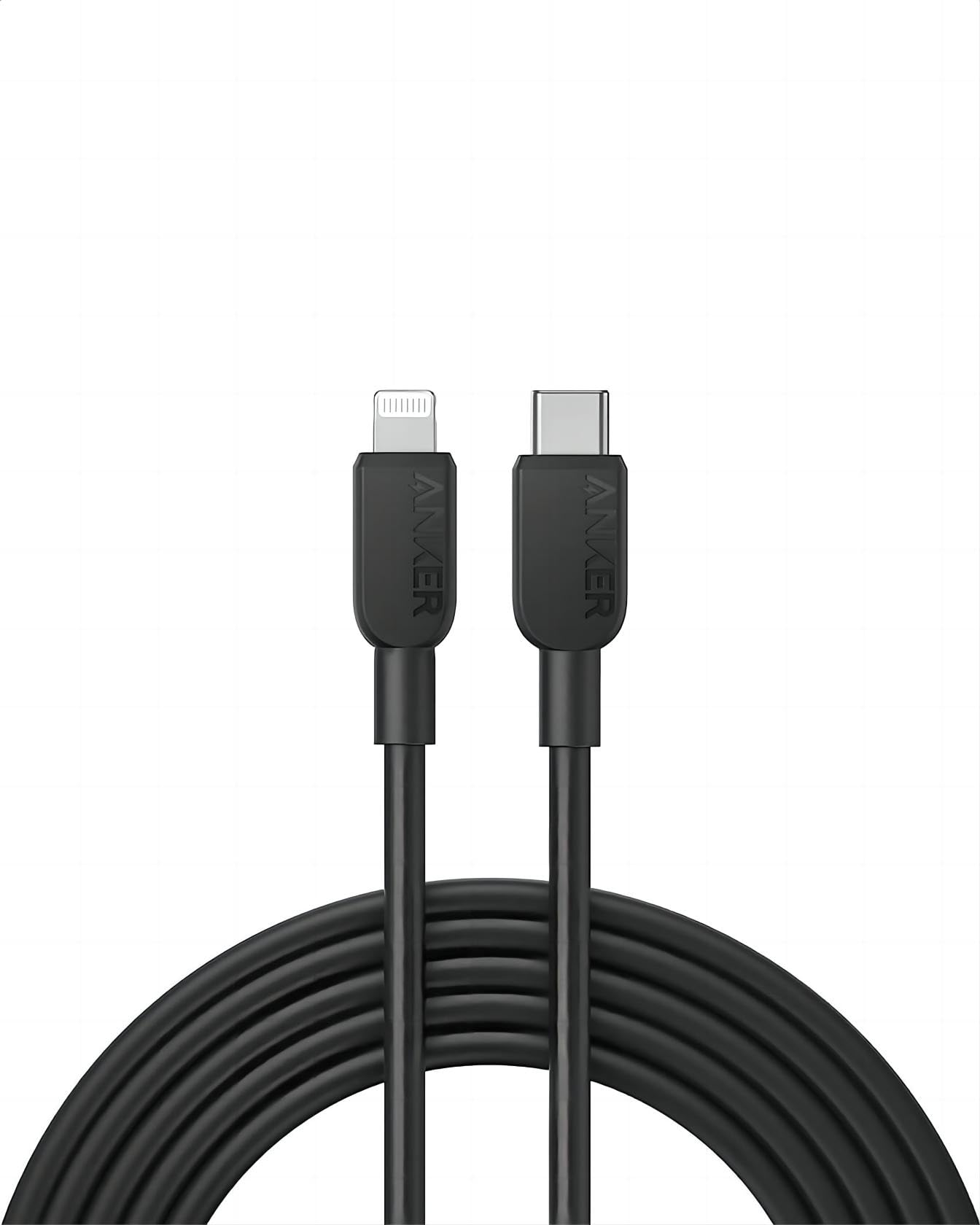 Anker USB C Lightning Kabel, 310 USB C auf Lightning Ladekabel 300cm, MFi zertifiziert, Schnellladekabel für iPhone 14/13/12/11 Serie (Ladegerät nicht enthalten)