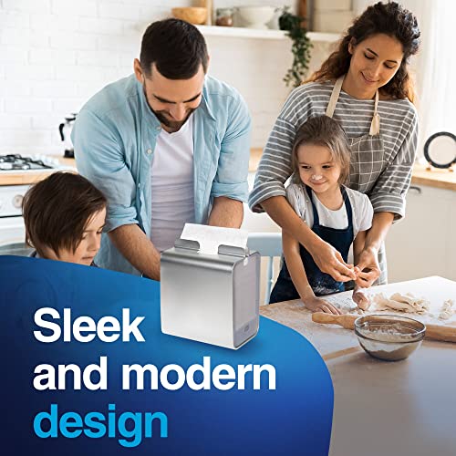 Tork Napkins Napkin Dispenser Image Xpressnap Tabletop Aluminum Napkin Holder For Everyday Use Holds Up To 150 2-Ply Napkins 8.23X7.1X5.91" (Hxwxd) #TOP2