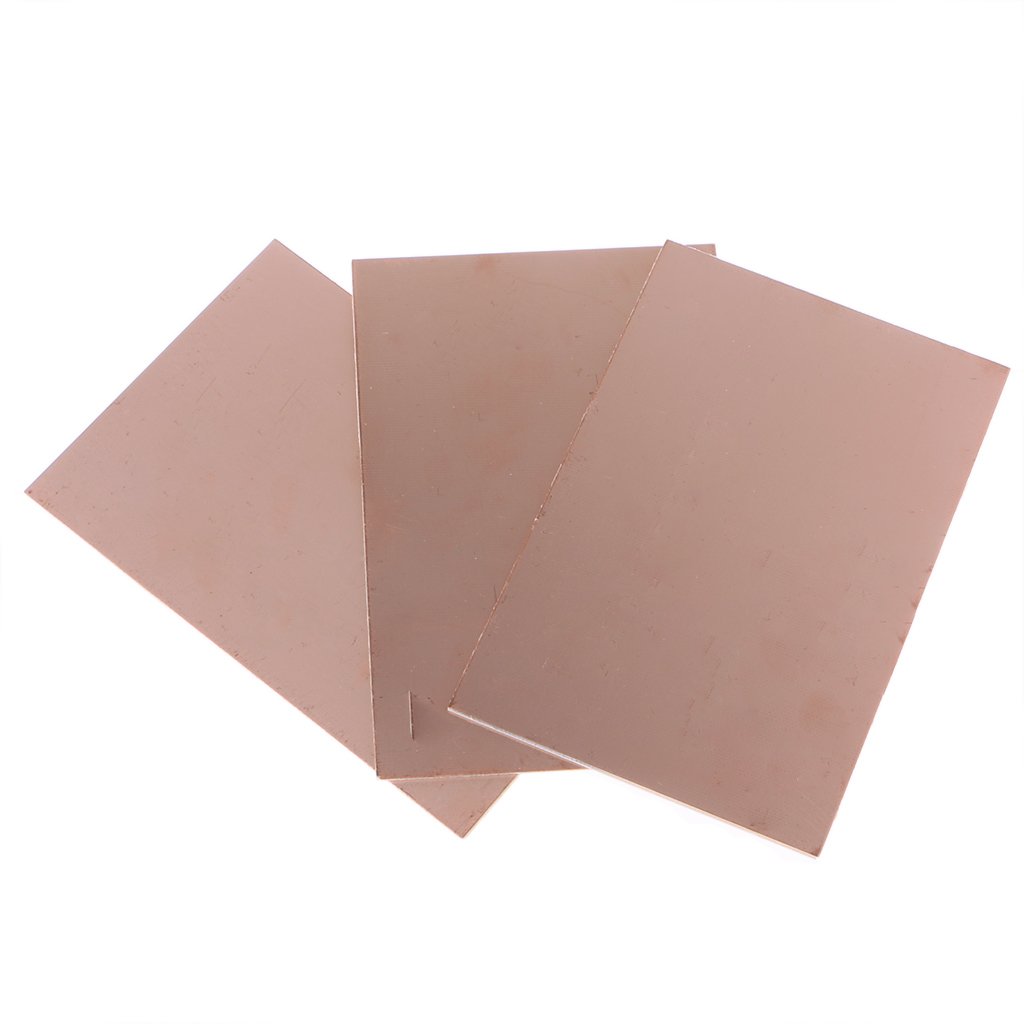hokojix 3 Pcs 10x15cm Single Side PCB Copper Clad Laminate Board FR4 1.5mm for Proje