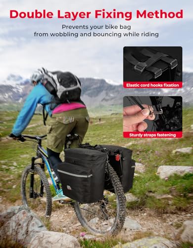 KEMIMOTO 34L Waterproof Bike Panniers