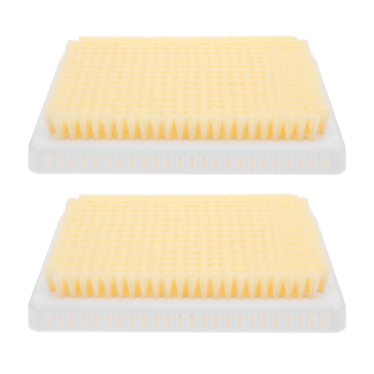 YARNOW Spazzola Esfoliante per Doccia 2 Pezzi Giallo in Plastico con Massaggio Profondo la Schiena e Pulizia dei Pori Accessorio Bagno per Uomo e Donna