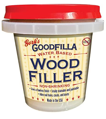 Goodfilla Neutral Base, 8 oz, Wood and Grain Filler, Stainable, Tintable,...