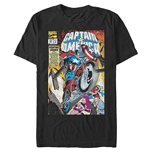 T-Shirt Marvel Casque de Vélo noir grande taille vêtement geek homme