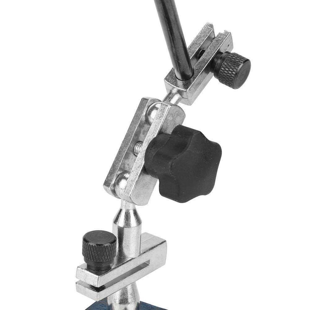 Base ajustable Soporte para Base Magnética, Base Magnética con Prueba de Dial de 0-0.8mm Indicador de Cara Amarilla Alta Estabilidad Herramienta de Precisión de Precisión de Alta Sensibilidad