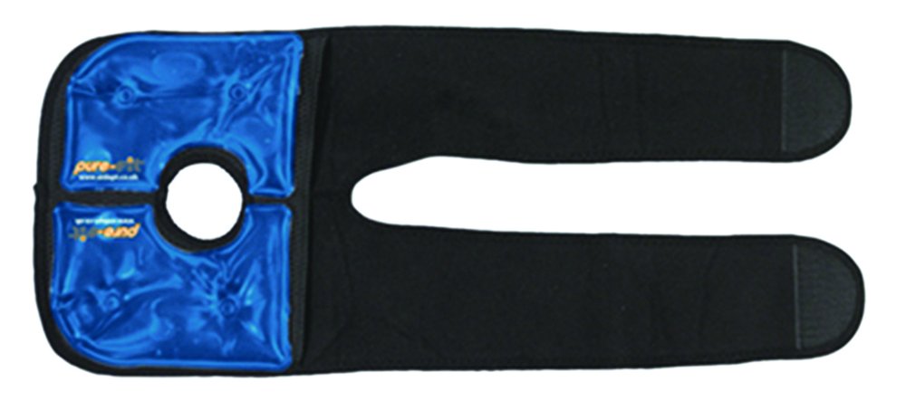 Pure Fit Knee or Elbow Heat Pad. Hoop and Loop Tape Fastening. Targeting aches and pains, improving Circulation and Soothing Injuries. Instant Heat with one click