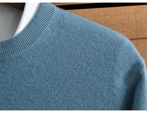 Vogrtcc Men's Fashion Winter Round Neck Cashmere Knitted Sweater3