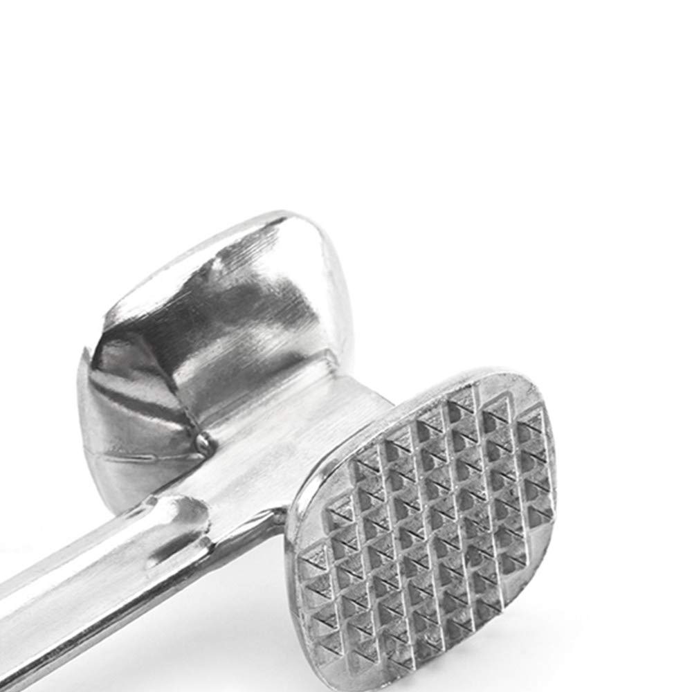 Spring Chef Attendrisseur de viande, marteau robuste pour poulet, bœuf et steak ; qualité commerciale et construction solide, double face avec surface lisse et texturée, poignée souple, menthe Spring Chef Attendrisseur de viande, marteau robuste pour poulet, bœuf et steak ; qualité commerciale et construction solide, double face avec surface lisse et texturée, poignée souple, menthe