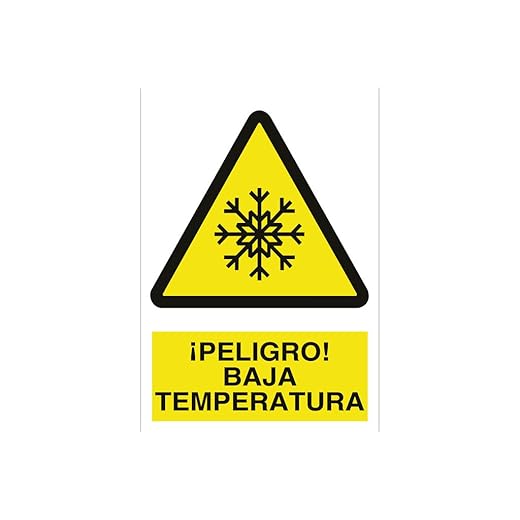 Plimpo Señal Adhesivo 297X210 Mm. ¡Peligro! Baja Temperatura En Oferta Cofan A12Ad297210 Señal Adhesivo, 297 X 210 Mm