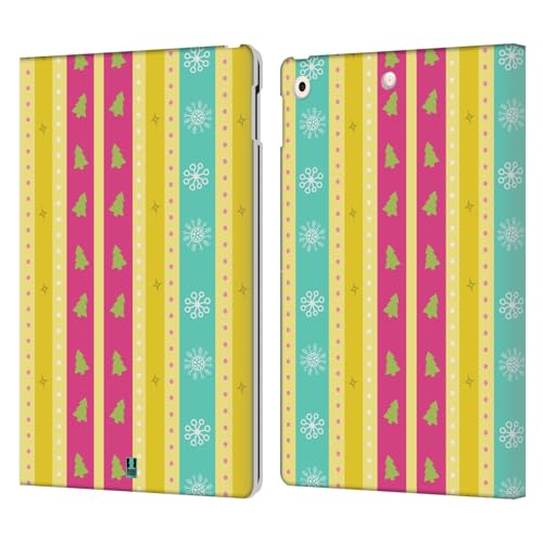 Coque iPad 10.2 Noël en cuir portefeuille pour éviter les rayures d'écran au quotidien