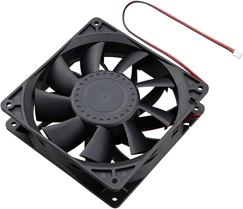 Miniatura 9 de GDSTIME Ventilador de refrigeración PWM de alta presión estática de 5.512in, 4 pines 5.512 x 5.512 x 1.496in, rodamiento de bolas DC de 12 V para