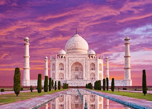 AveJoys Puzzle para adultos 1000 piezas Taj Mahal al atardecer 70 x 50 cm puzzles para adultos juego educativo desafío juguete 1000 piezas rompecabezas para adultos niños