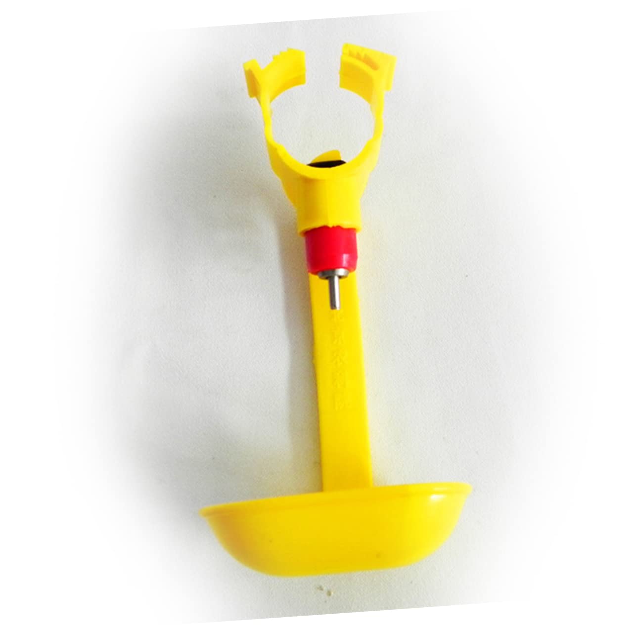 Abbeveratoio Automatico per Galline Tazza, 20 Pezzi, Abs | Acciaio Inox, Giallo, per Pollo e Oca, Montaggio Sospeso, Uso in Allevamenti Domestici e Commerciali
