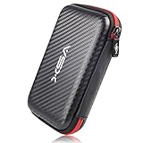 V5X 2.5インチHDD収納バッグ ポータブル収納ポーチ 外付けハードディスク保護収納ケース 撥水 防震 防塵 防衝撃 赤いと黒い