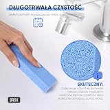 BROX Kamień do czyszczenia WC – niebieski (5 sztuk) – skuteczny środek do usuwania kamienia i kamienia moczowego – Pumice Stone do mis WC i łazienki – bardzo mocny środek do czyszczenia toalety
