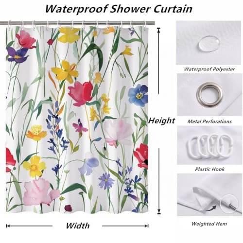 Rideau de douche 160x200cm rideau douche imperméable tissu polyester ZO-818 - 7
