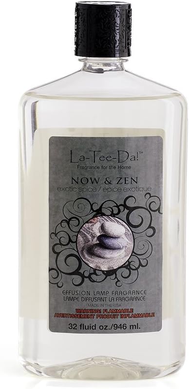 La-Tee-Da Effusion and Fragrance Lamp Oil Refills - 32 oz - NOW AND ZEN