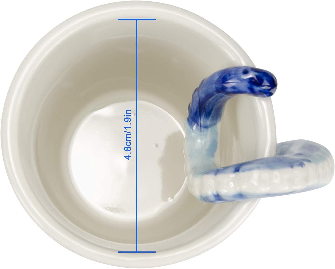 Homee Handmade Creative Art Coffee Mug Ceramic Milk Cups Ocean Style (Octopus) - Image 5