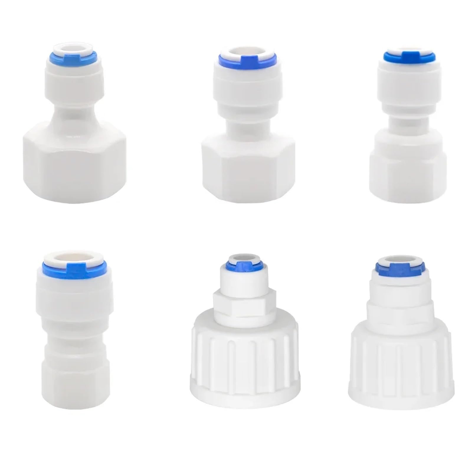 Conector rápido con adaptador recto para tubo de 3/8 y rosca de 1/2