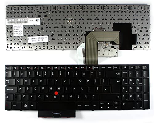 Power4Laptops UK ���C�A�E�g �u���b�N �����p�m�[�g�p�\�R���L�[�{�[�h Lenovo MP-10M36GB-442�Ή�