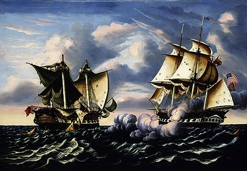 Tableau capture de Hbm Frigate Macedonian grand poster mural pour habiller un mur vide