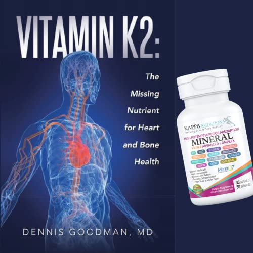 Kappa Nutrition (90 Capsules),Vitamin K2, Vitamin D3, Zinc, Selenium, Vanadium, Copper, Manganese, Potassium, Molybdenum, Calcium, Chromium, Iodine, Boron, Mineral 13 In 1 Advanced Complex, From #TOP6