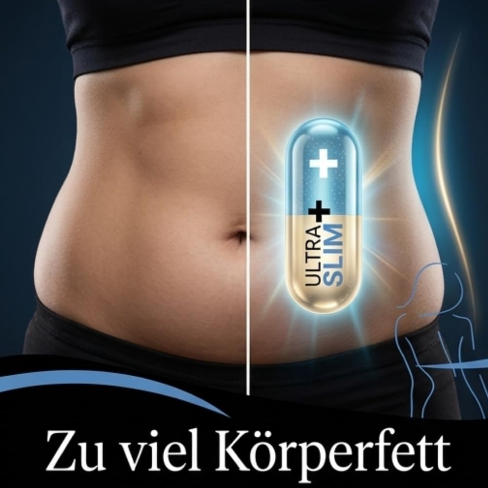 Natürliche Ultra Slim + Abnehm Kapseln mit Garcinia Cambogia, Koffein und Bittermelonen-Extrakt. Erreiche mit Ultra Slim+ dein wohlfühl Gewicht!!!