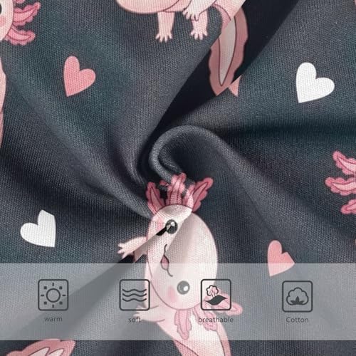 Cute Pink Axolotls Toddler Girl Underwear, Kids Underwear, 2T–8 Years3