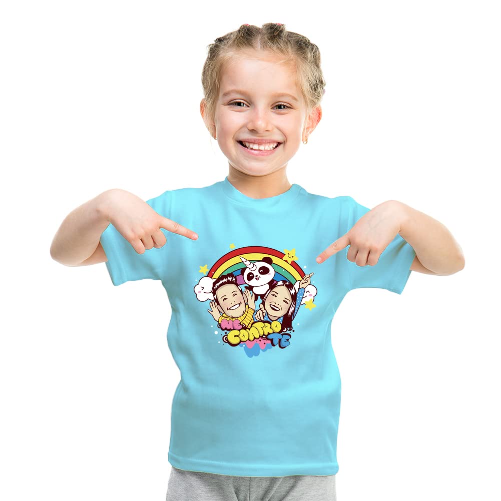 JULGIRL T-Shirt Maglietta a Naniche Corte in Cotone per Ragazze Maglietta per Mambini Morbida Tee Scollo Rotondo