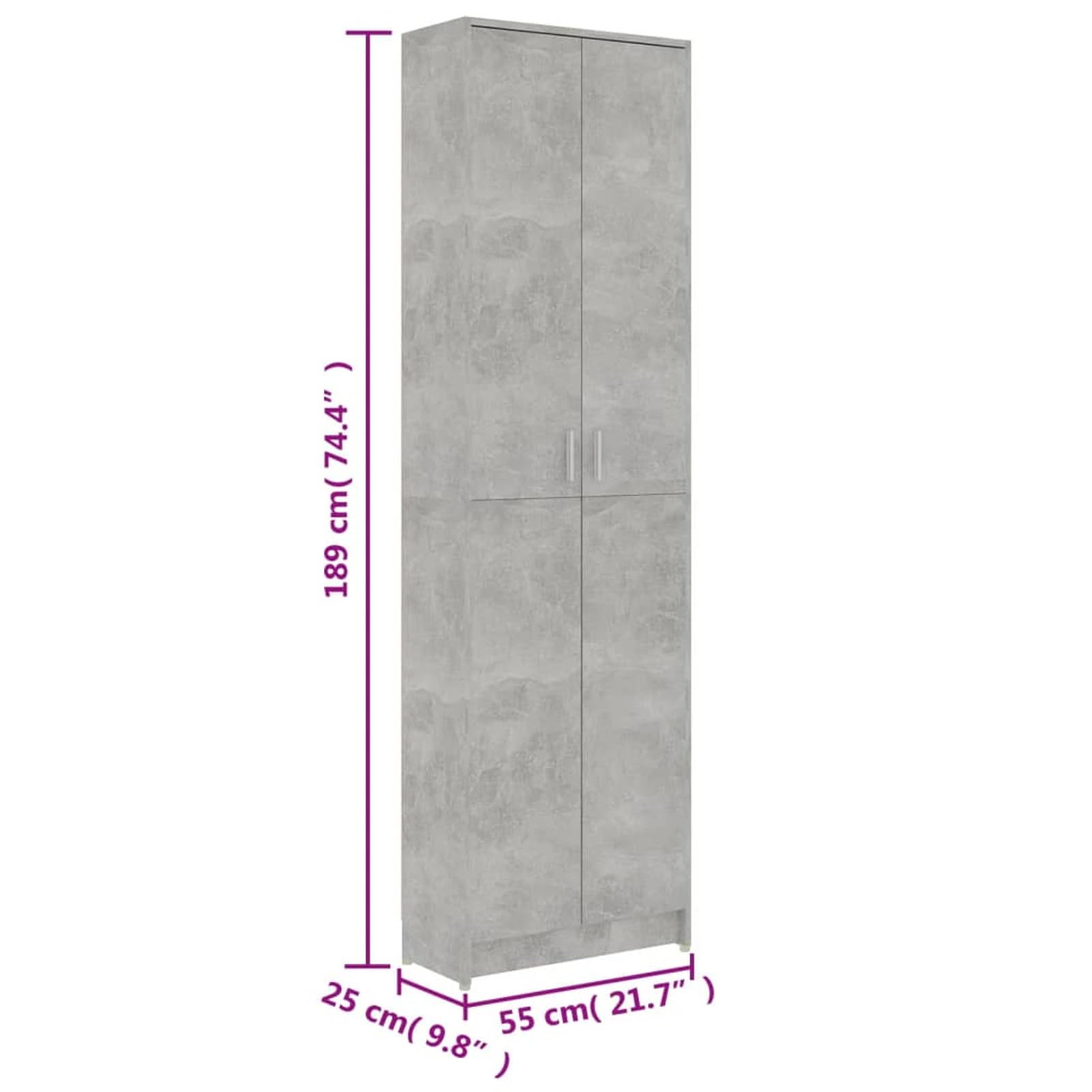 Gecheer Appendiabiti A Muro In Legno Ingegnerizzato – Grigio Cemento – 60x10.5x10.5 Cm – 5 Ganci In Metallo E Mensola Integrata – Per Corridoio, Ingresso O Ufficio – Design Moderno E Minimo