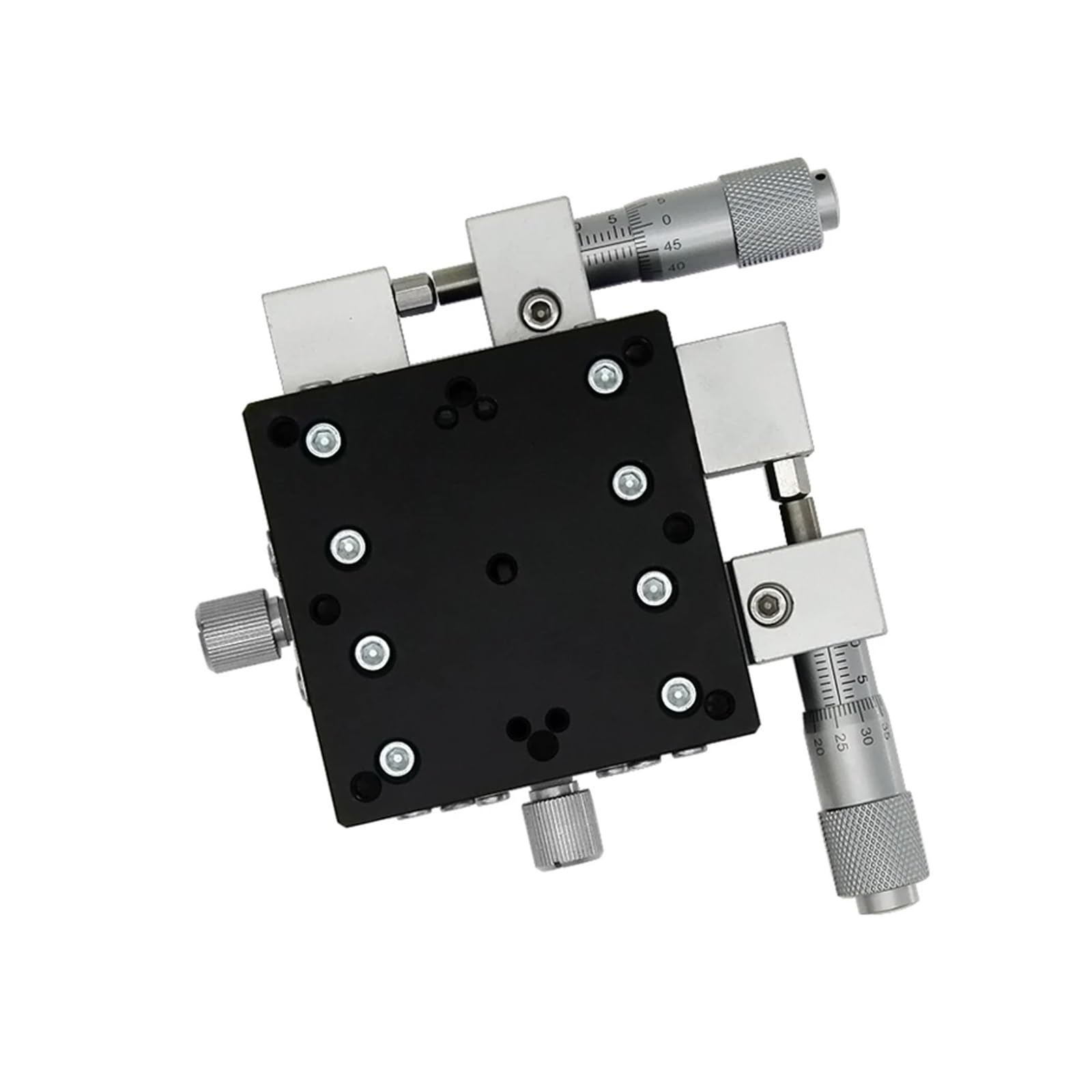 Stół przesuwny z osią XY, optyczny stolik liniowy, platforma z ręcznym przesuwem, siłownik liniowy 40 mm, 60 mm, Mini/Ni, LGY40, LGY60, LY40, LY60 (40 mm, prawy, prowadnica kulkowa)