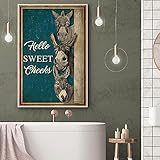 Photo Gallery yaasimoule stampe su tela retrò hello sweet cheeks donkey toilette Photo Gallery yaasimoule stampe su tela retrò hello sweet cheeks donkey toilette