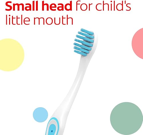 Miniatura 4 de Colgate Mi primer cepillo de dientes para bebé y niño pequeño, cepillo de dientes extra suave para entrenamiento infantil, edades 0-2, 6 unidades