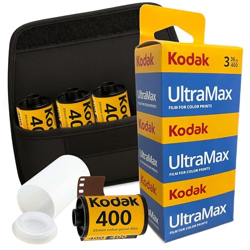 Film Kodak Ultramax 400 lot de 3 pour réussir vos photos argentiques avec étui Clikoze