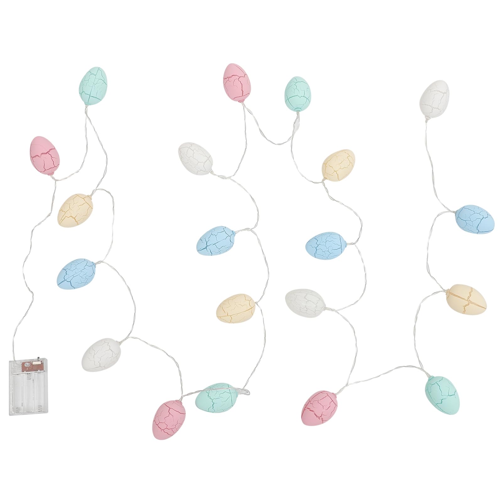 3 Stück Easter Egg String Light Leds Batteriebetriebene Lichterkette für Festliche Dekoration für Ostern Hochzeiten und Partys Dekorative Lichter für Einfarbige und Mehrfarbige