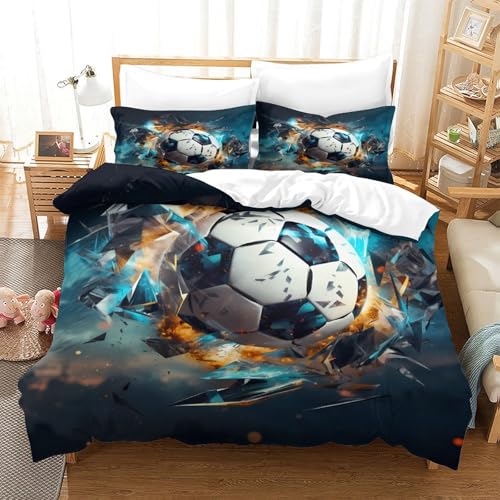 Parure de lit foot respirante et douce en microfibre 3D 140x200 - 3