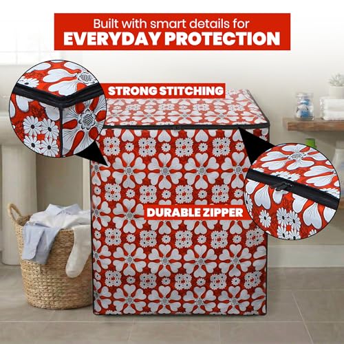Image of DREAM CARE Waterproof & Dustproof Washing Machine Cover Top Load & Semi Automatic Suitable for 8 kg, 8.2 kg, 8.5 kg (89 x 99 x 55 cms)