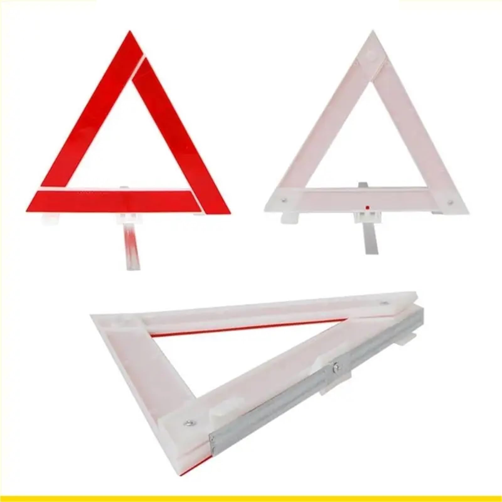 Kit di Segnalazione Sicurezza a Triangolo da 6 Pezzi, Kit Emergenza Stradale for Auto, Riflettente for emergenze in Caso guasti per Auto