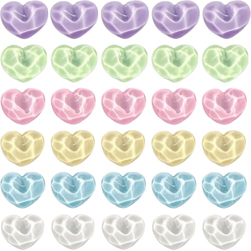 36 imanes decorativos de corazón para refrigerador miniatura 1