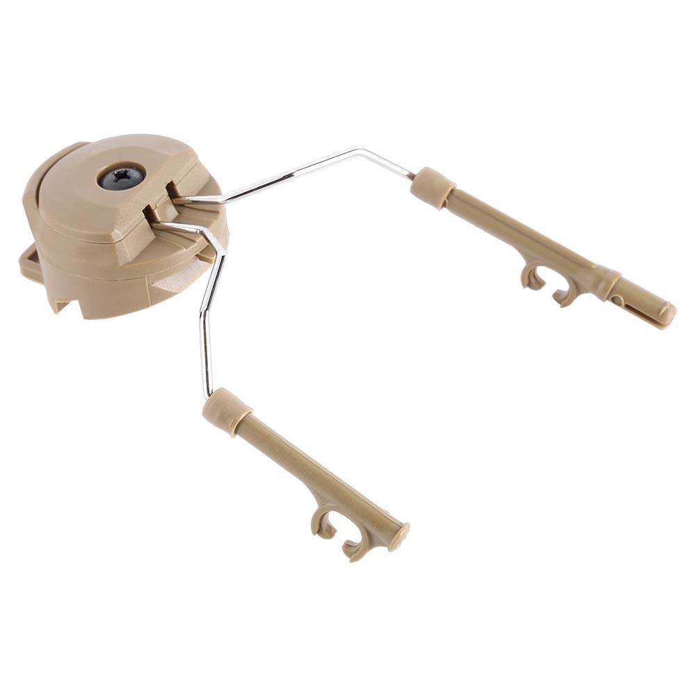 Casco Adaptador Acero Arco del Carril plástico Suspensión Soporte for Peltor Comtac Tan