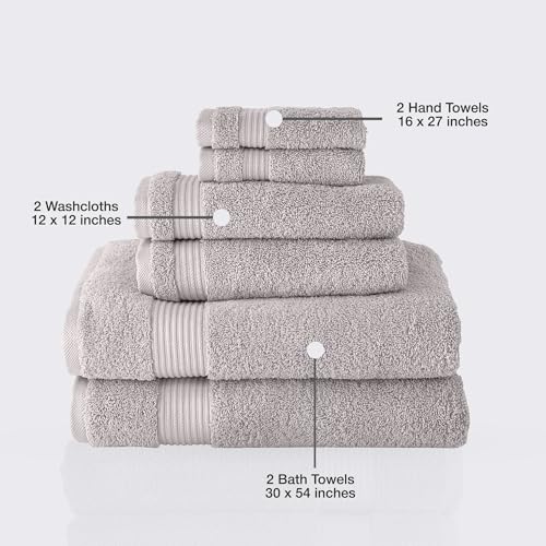Classicturkishtowelscttluxury6piecetowelset100turkishcottonquickdryinghighlyabsorbentcomfyincludes2bathtowels2handtowels2washclothslightgrey  Urban Country Home Decor Classic turkish towels ctt luxury 6 piece towel set 100 turkish cotton quick drying highly absorbent comfy includes 2 bath towels 2 hand towels 2 washcloths light grey  urban country home decor