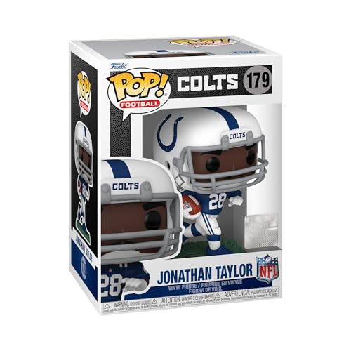 Funko Pop! NFL: Colts - Jonathan Johnathan Taylor - Figura de Vinilo Coleccionable - Idea de Regalo- Mercancia Oficial - Juguetes para Niños y Adultos - Sports Fans - Muñeco para Coleccionistas