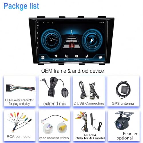 Radio GPS 2 DIN Hyundai Sonata 9 adios mapas perdidos con bluetooth 7