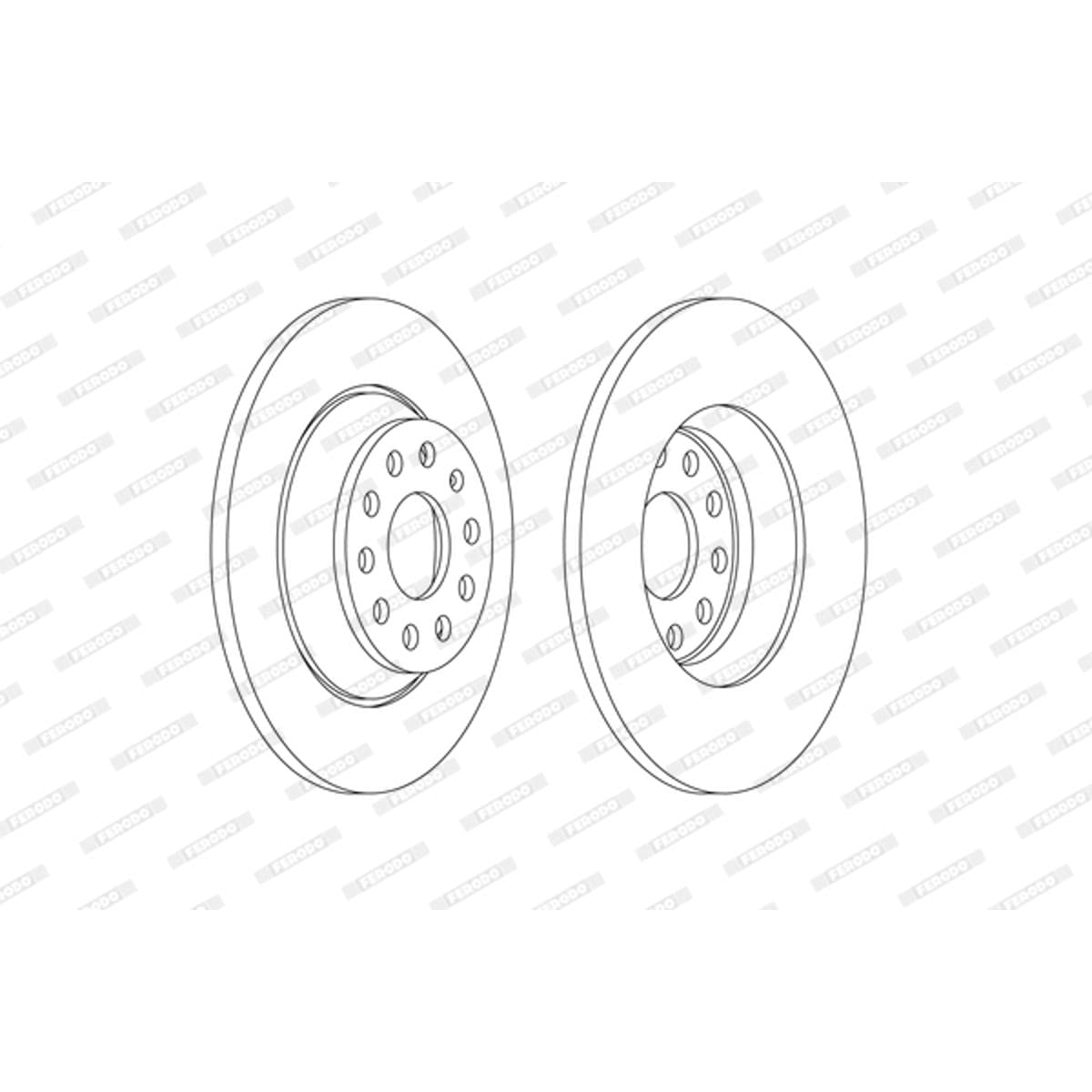 FERODO Brake disc VW,AUDI,SKODA DDF2506C 3Q0615601,3Q0615601A,3Q0615601 Brake rotor,Brake discs,Brake rotors 3Q0615601A,3Q0615601,3Q0615601A,3Q0615601