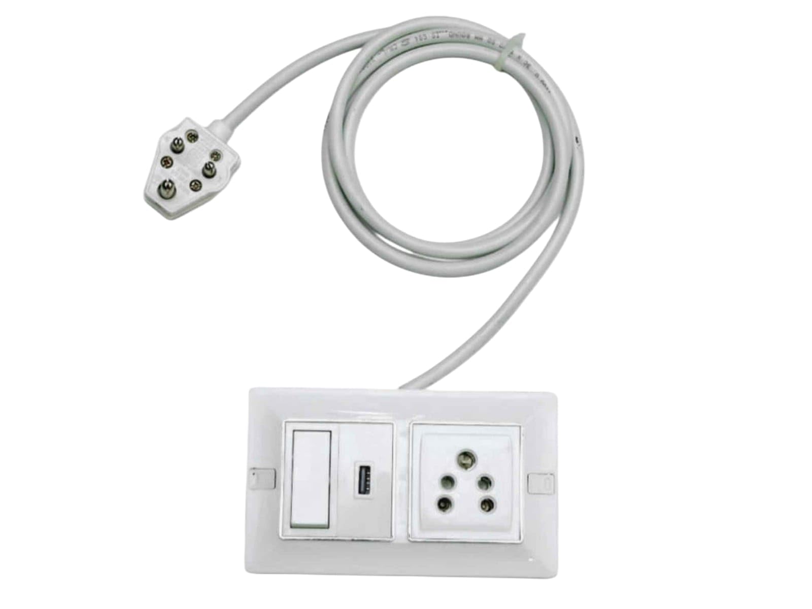 KRIJAS Switches Sockets Module 1switch & Socket and USB Board Fast Charging Board Wire Fitting Contection Board pin Plug-image-36